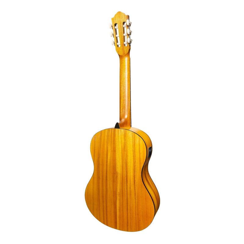 -Martinez Full Size Student Classical Guitar Pack with Built In Tuner (Spruce/Koa)-Living Music