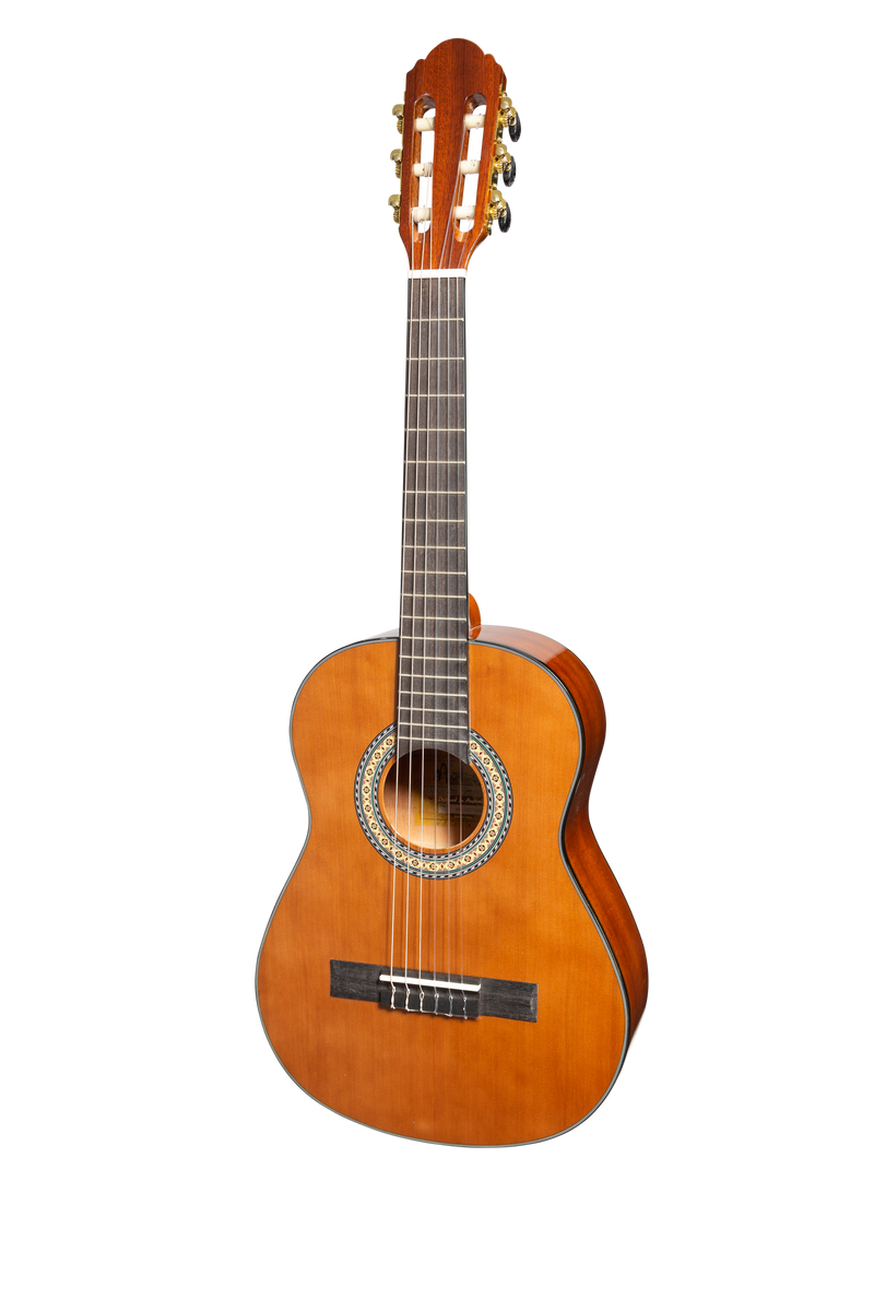 -Martinez G-Series 1/2 Size Student Classical Guitar Pack with Built In Tuner (Natural-Gloss)-Living Music