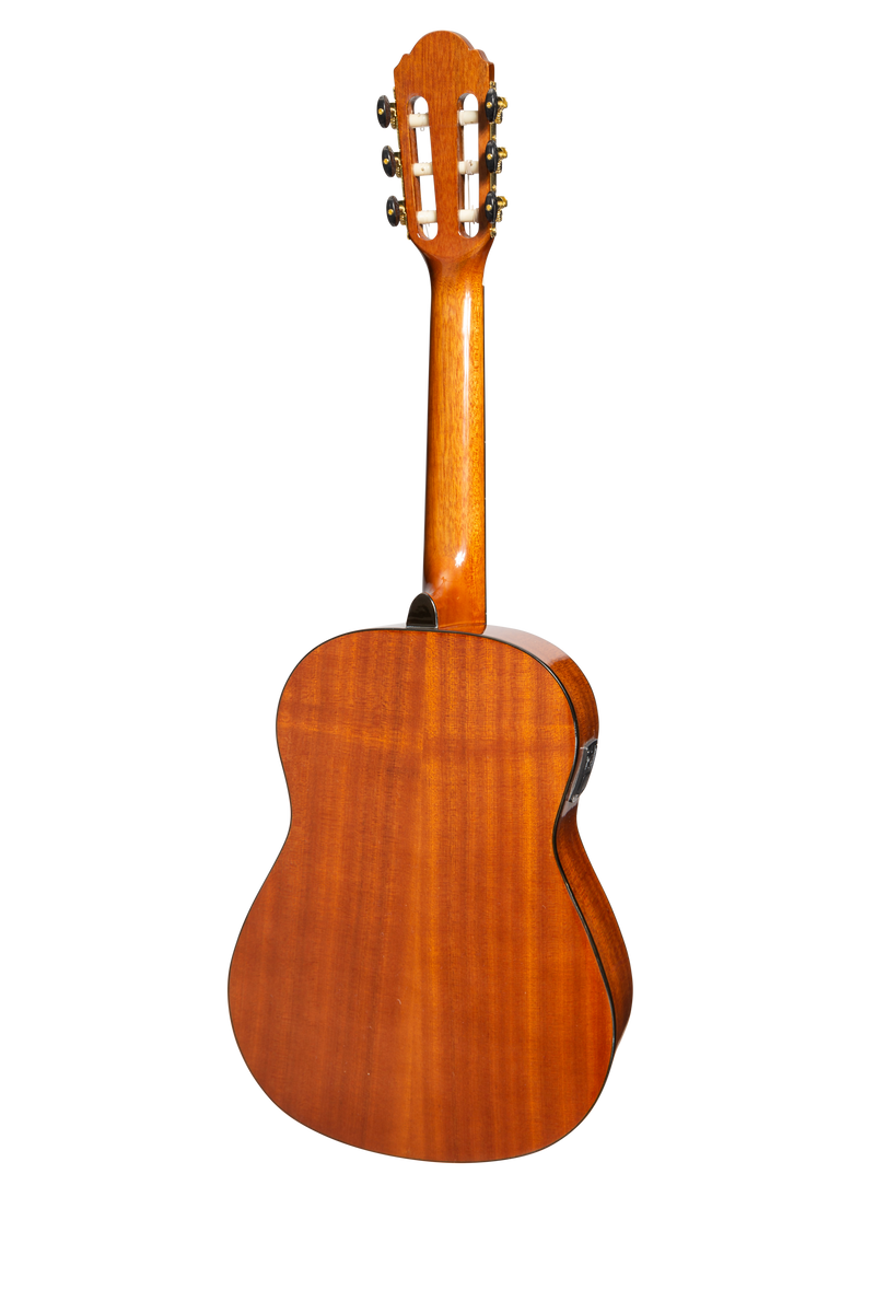 MC-12GT-NGL-Martinez G-Series 1/2 Size Student Classical Guitar with Built In Tuner (Natural-Gloss)-Living Music