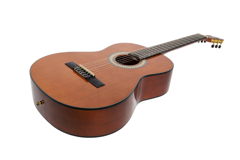-Martinez G-Series Full Size Classical Guitar with Tuner (Natural-Gloss)-Living Music