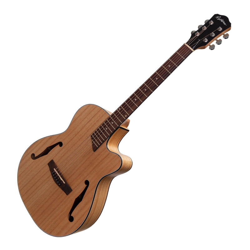 MJH-3CP-MWD-Martinez Jazz Hybrid Acoustic-Electric Small Body Cutaway Guitar (Mindi-Wood)-Living Music