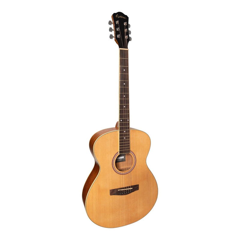 MP-F2L-SR-Martinez Left Hand '41 Series' Folk Size Acoustic Guitar Pack (Spruce/Rosewood)-Living Music