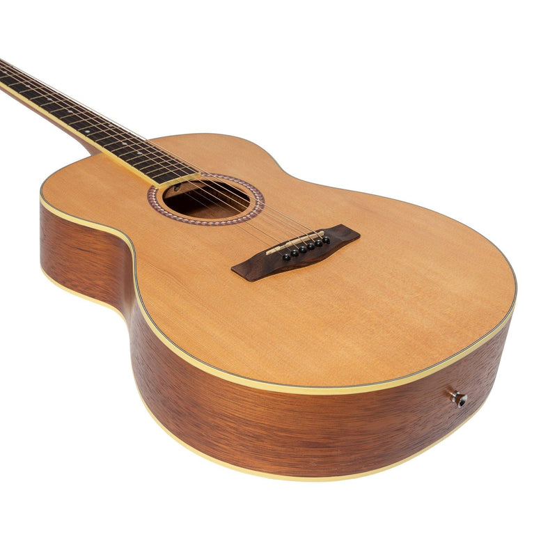 -Martinez Left Hand '41 Series' Folk Size Acoustic Guitar Pack (Spruce/Rosewood)-Living Music