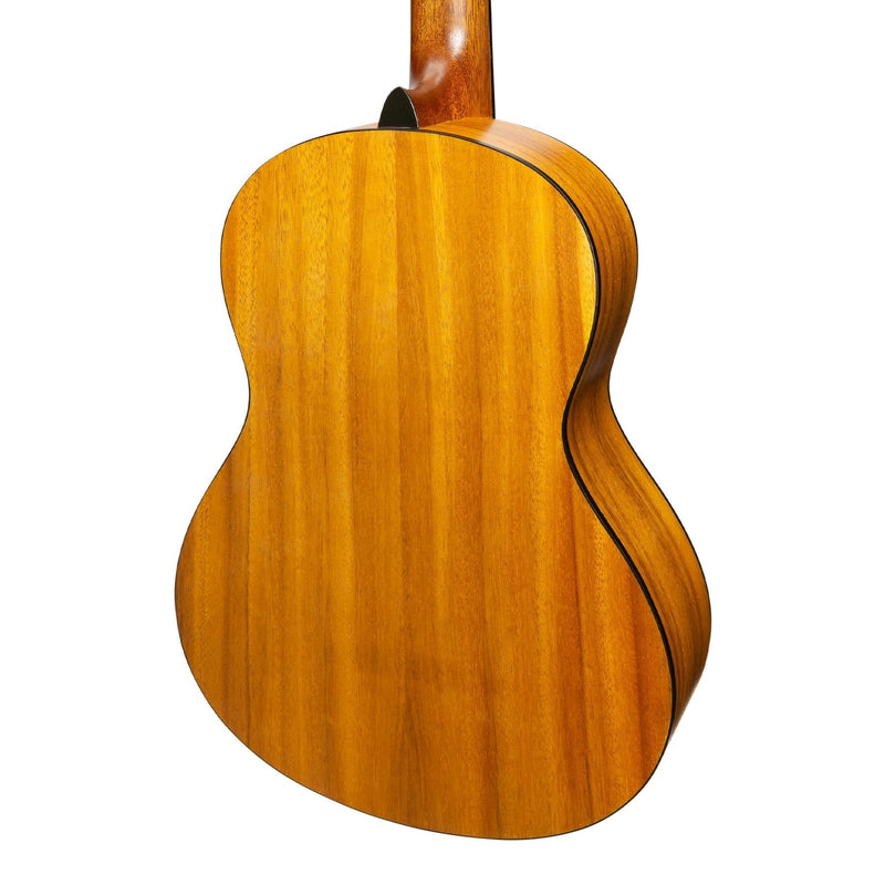 -Martinez Left Handed 3/4 Size Student Classical Guitar Pack with Built In Tuner (Spruce/Koa)-Living Music
