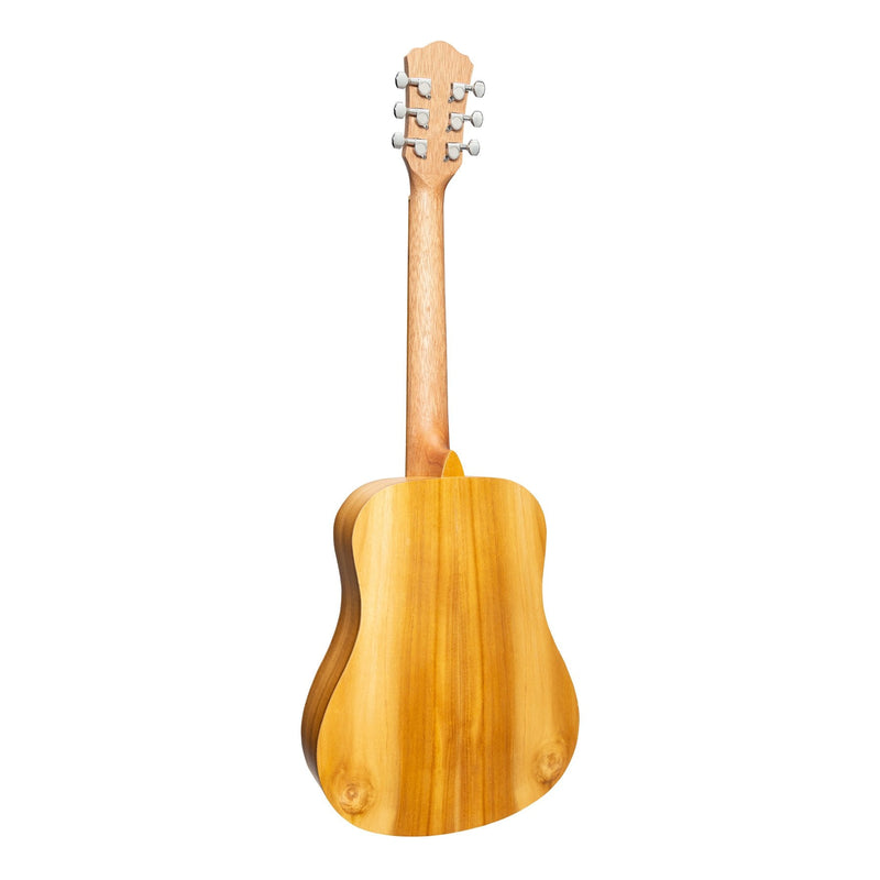 MZ-BT2L-JTK-Martinez Left Handed Acoustic Babe Traveller Guitar (Jati-Teakwood)-Living Music