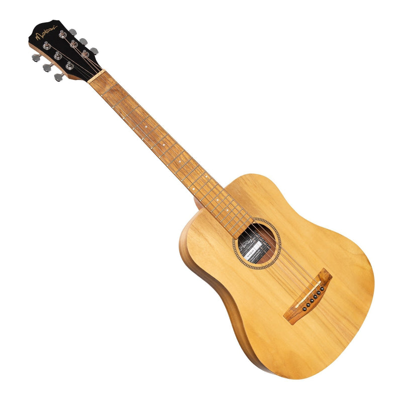-Martinez Left Handed Acoustic Babe Traveller Guitar (Jati-Teakwood)-Living Music