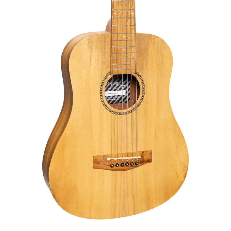 MZ-BT2L-JTK-Martinez Left Handed Acoustic Babe Traveller Guitar (Jati-Teakwood)-Living Music