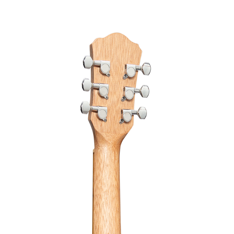 -Martinez Left Handed Acoustic Babe Traveller Guitar (Jati-Teakwood)-Living Music