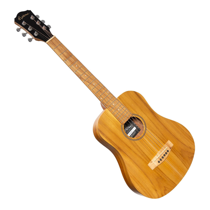 -Martinez Left Handed Acoustic-Electric Babe Traveller Guitar (Jati-Teakwood)-Living Music
