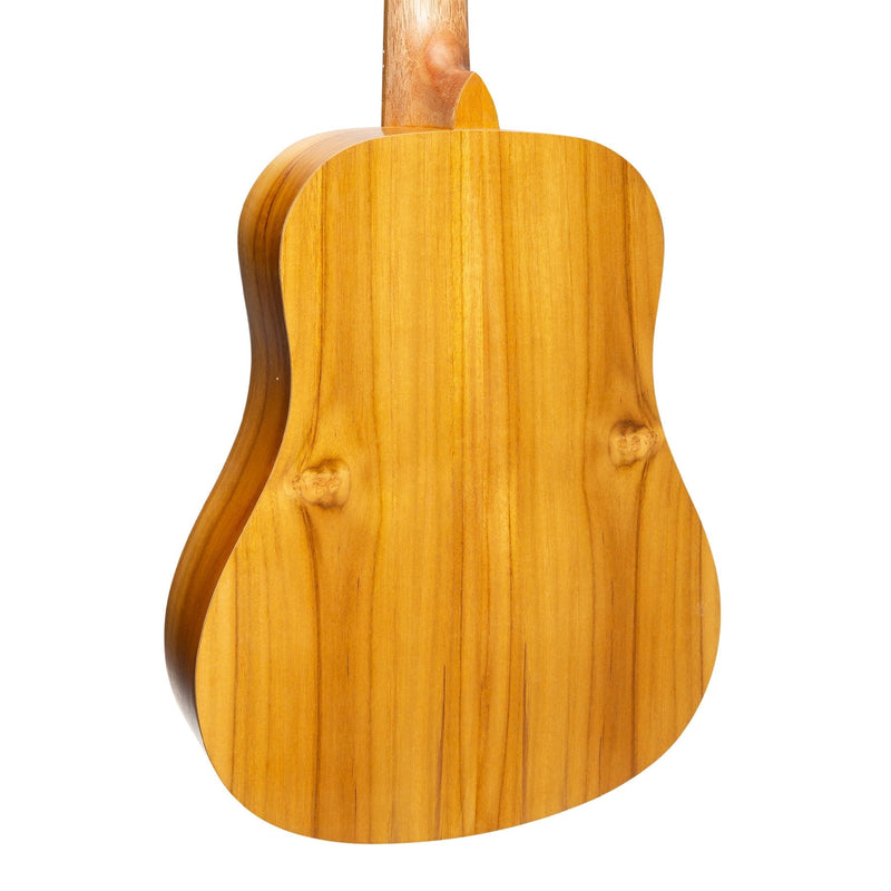 -Martinez Left Handed Acoustic-Electric Babe Traveller Guitar (Jati-Teakwood)-Living Music