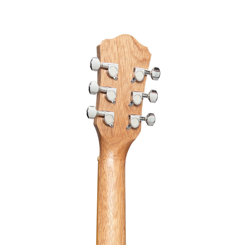 -Martinez Left Handed Acoustic-Electric Babe Traveller Guitar (Jati-Teakwood)-Living Music