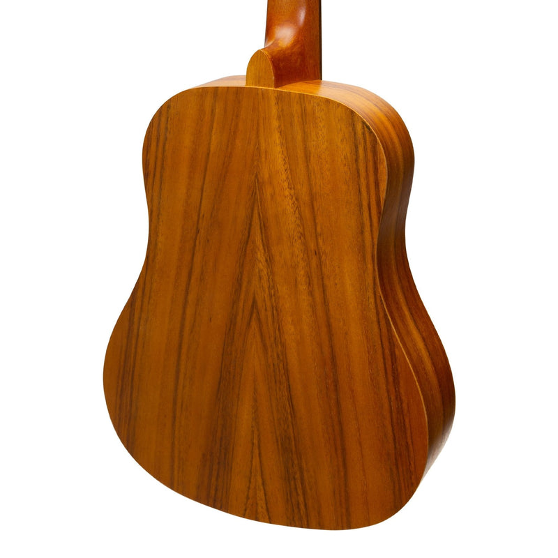 MZP-BT2L-KOA-Martinez Left Handed Acoustic-Electric Babe Traveller Guitar (Koa)-Living Music