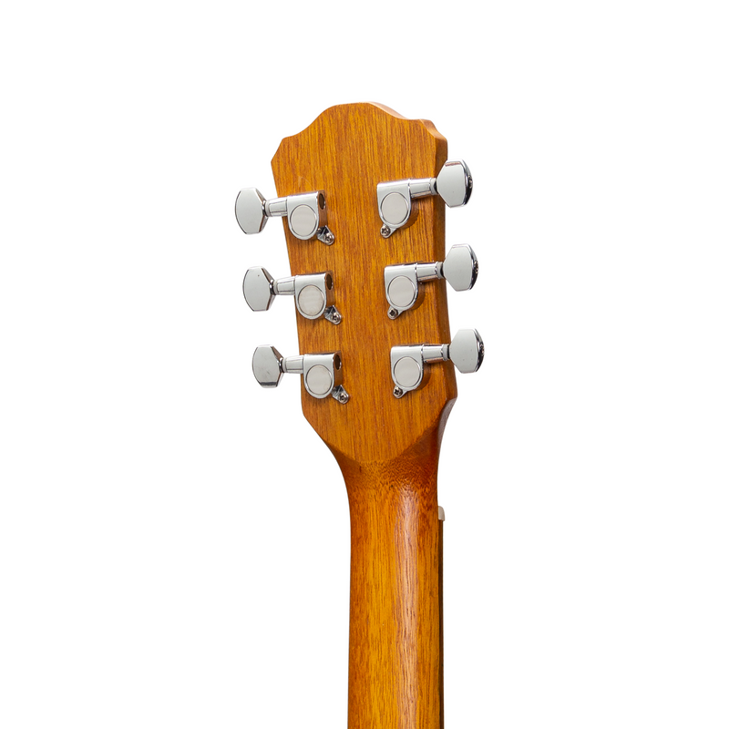 -Martinez Left Handed Acoustic-Electric Babe Traveller Guitar (Koa)-Living Music