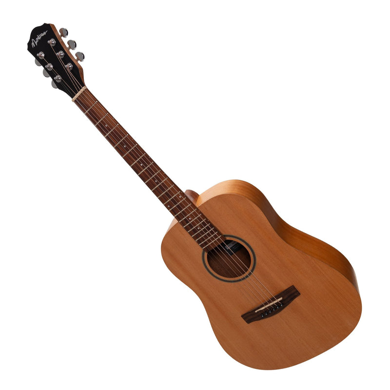MZP-MT2L-MAH-Martinez Left Handed Acoustic-Electric Middy Traveller Guitar (Mahogany)-Living Music