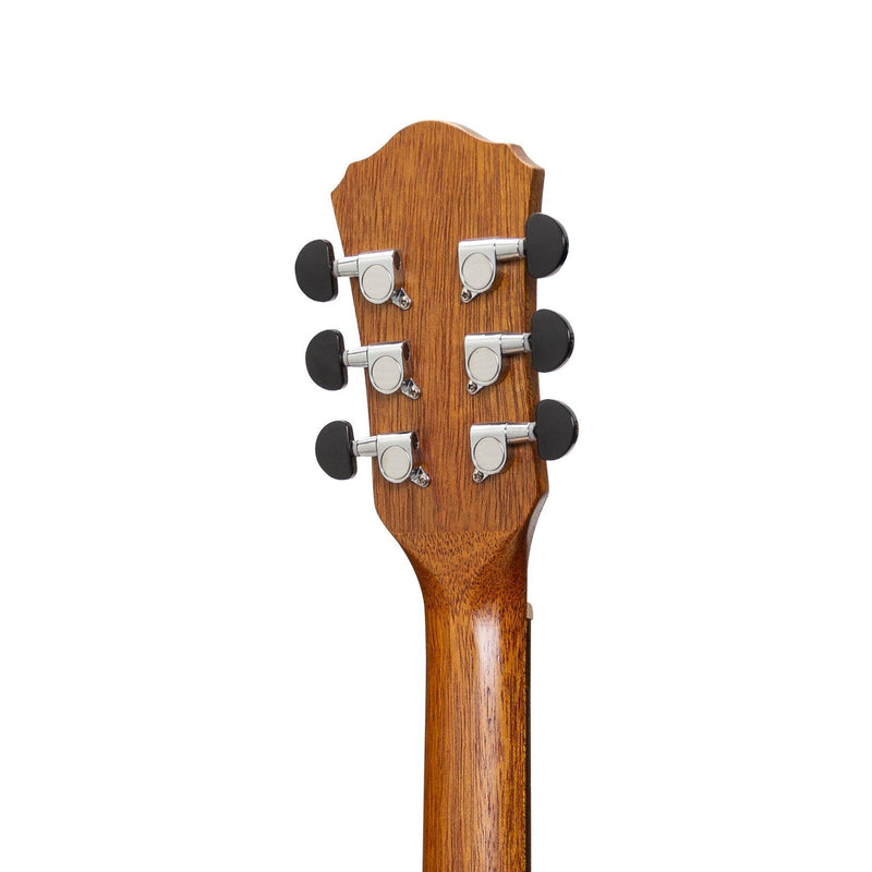 MZP-SS2L-KOA-Martinez Left Handed Acoustic-Electric Short-Scale Guitar (Koa)-Living Music
