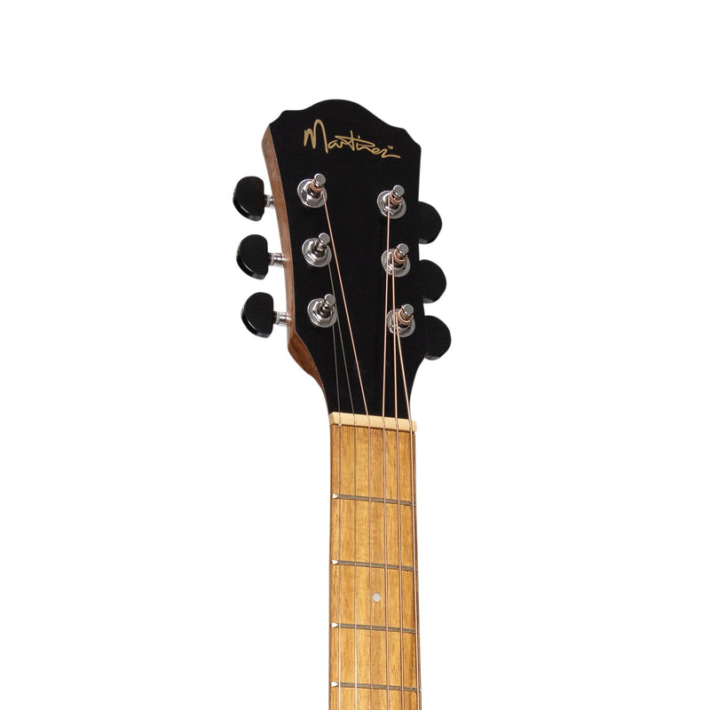 MZ-SS2L-JTK-Martinez Left Handed Acoustic Short Scale Guitar (Jati-Teakwood)-Living Music
