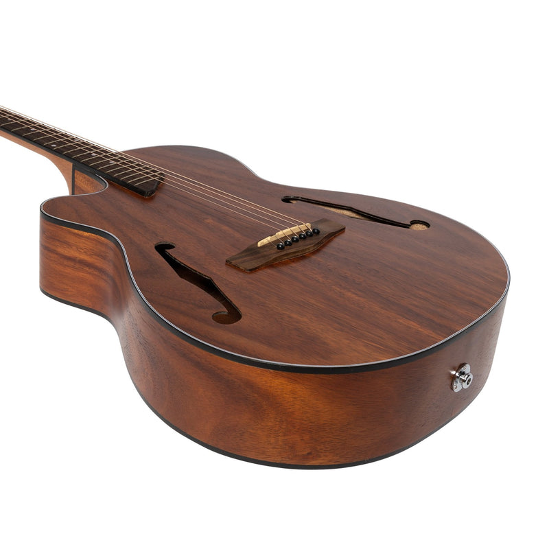 MJH-3CPL-RWD-Martinez Left Handed Jazz Hybrid Acoustic-Electric Small Body Cutaway Guitar (Rosewood)-Living Music