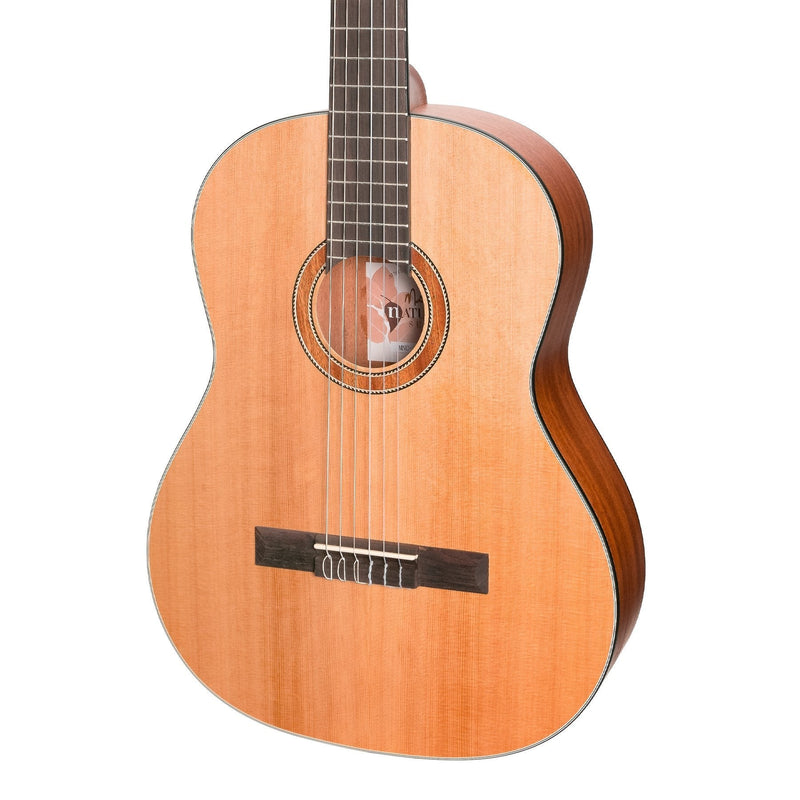 -Martinez 'Natural Series' Cedar Top Acoustic Classical Guitar (Open Pore)-Living Music