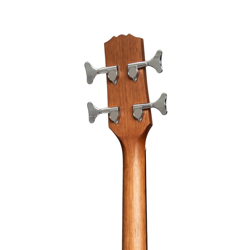 -Martinez 'Natural Series' Left Handed Solid Mahogany Top Acoustic-Electric Bass Guitar (Open Pore)-Living Music