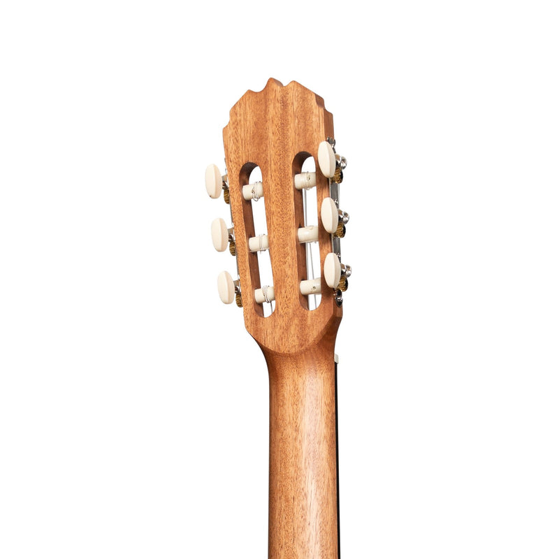 -Martinez 'Natural Series' Left Handed Solid Spruce Top Acoustic-Electric Classical Cutaway Guitar (Open Pore)-Living Music