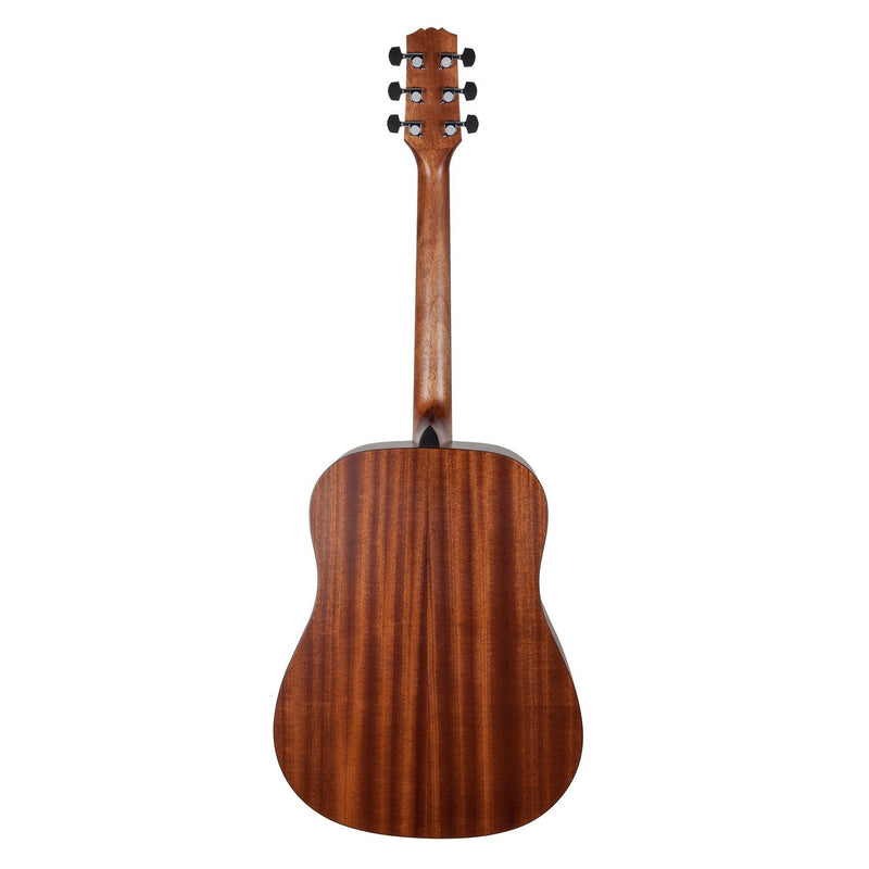 MND-15L-SOP-Martinez 'Natural Series' Left Handed Spruce Top Acoustic Dreadnought Guitar (Open Pore)-Living Music