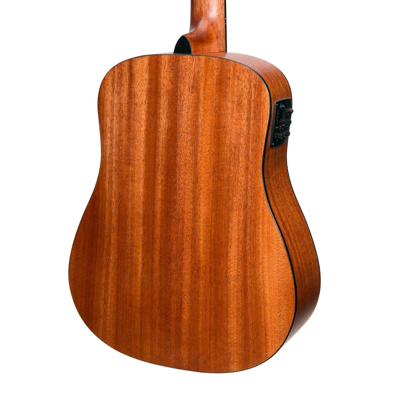 MNBT-15-MOP-Martinez 'Natural Series' Mahogany Top Acoustic-Electric Babe Traveller Guitar (Open Pore)-Living Music