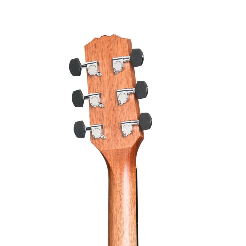 MNBT-15-MOP-Martinez 'Natural Series' Mahogany Top Acoustic-Electric Babe Traveller Guitar (Open Pore)-Living Music