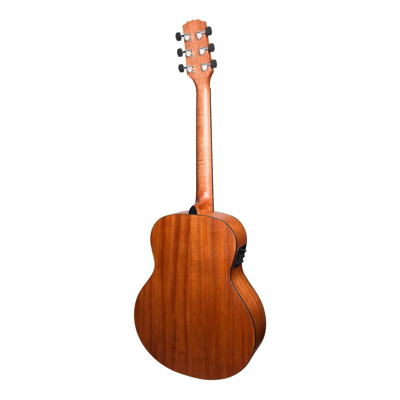 MNS-15-MOP-Martinez 'Natural Series' Mahogany Top Acoustic-Electric Mini Short Scale Guitar (Open Pore)-Living Music