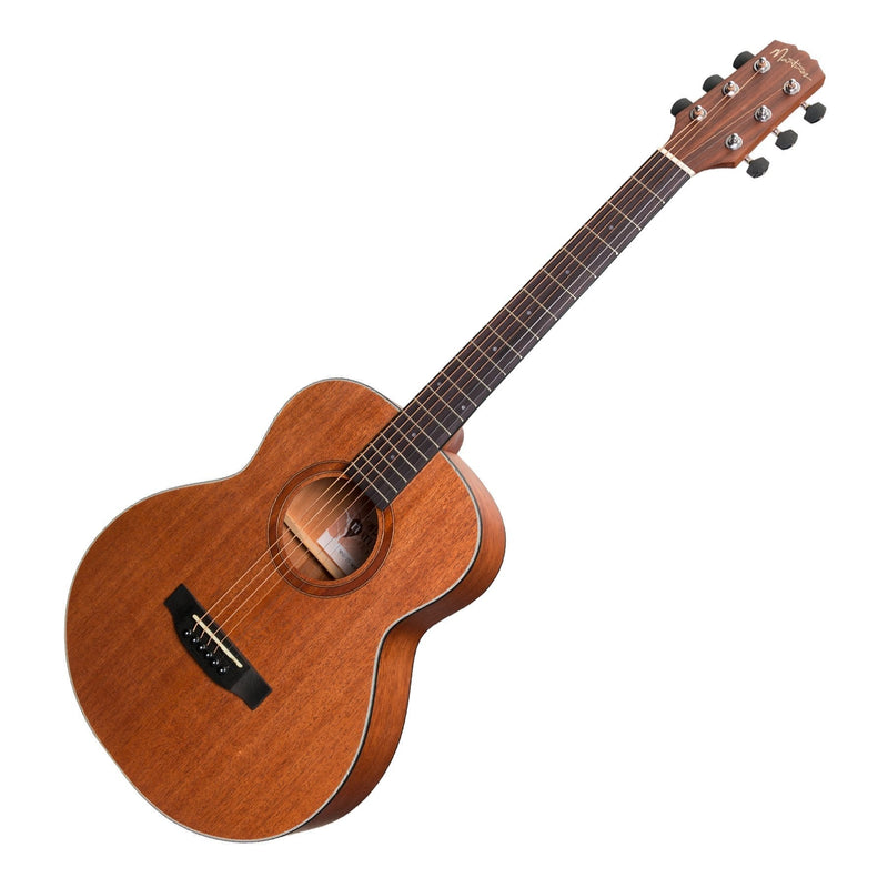 MNS-15-MOP-Martinez 'Natural Series' Mahogany Top Acoustic-Electric Mini Short Scale Guitar (Open Pore)-Living Music