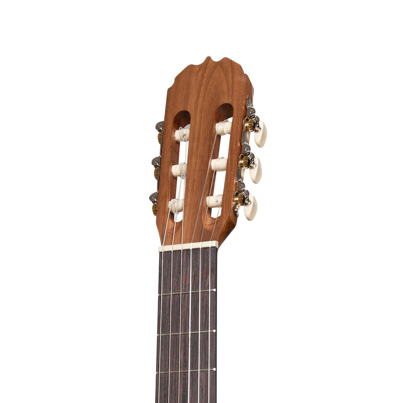 MNCC-15S-COP-Martinez 'Natural Series' Solid Cedar Top Acoustic-Electric Classical Cutaway Guitar (Open Pore)-Living Music