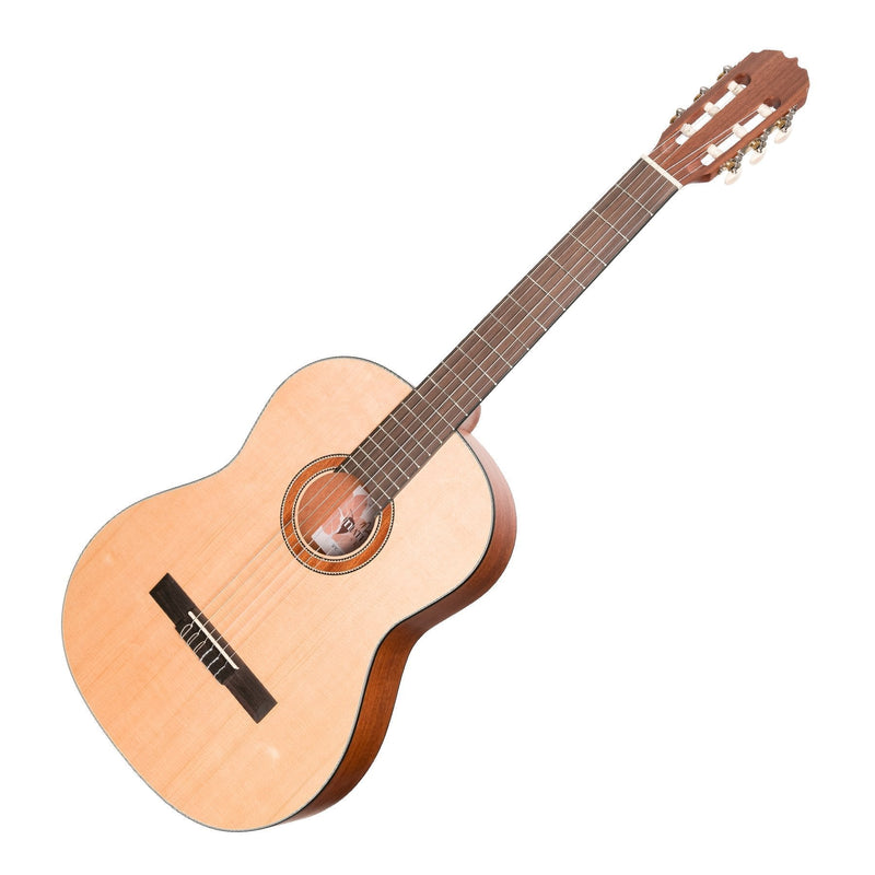 MNC-15S-SOP-Martinez 'Natural Series' Solid Spruce Top Acoustic Classical Guitar (Open Pore)-Living Music