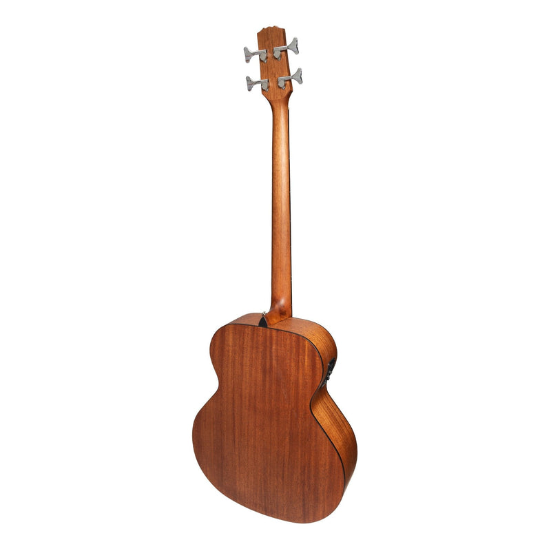 -Martinez 'Natural Series' Solid Spruce Top Acoustic-Electric Bass Guitar (Open Pore)-Living Music