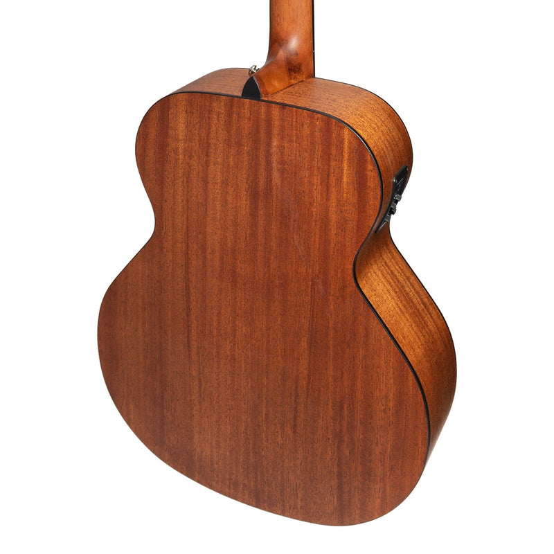 MNB-15S-SOP-Martinez 'Natural Series' Solid Spruce Top Acoustic-Electric Bass Guitar (Open Pore)-Living Music