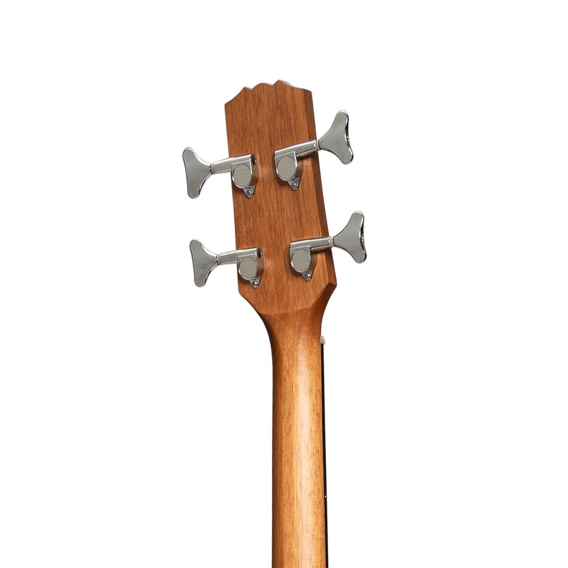-Martinez 'Natural Series' Solid Spruce Top Acoustic-Electric Cutaway Bass Guitar (Open Pore)-Living Music