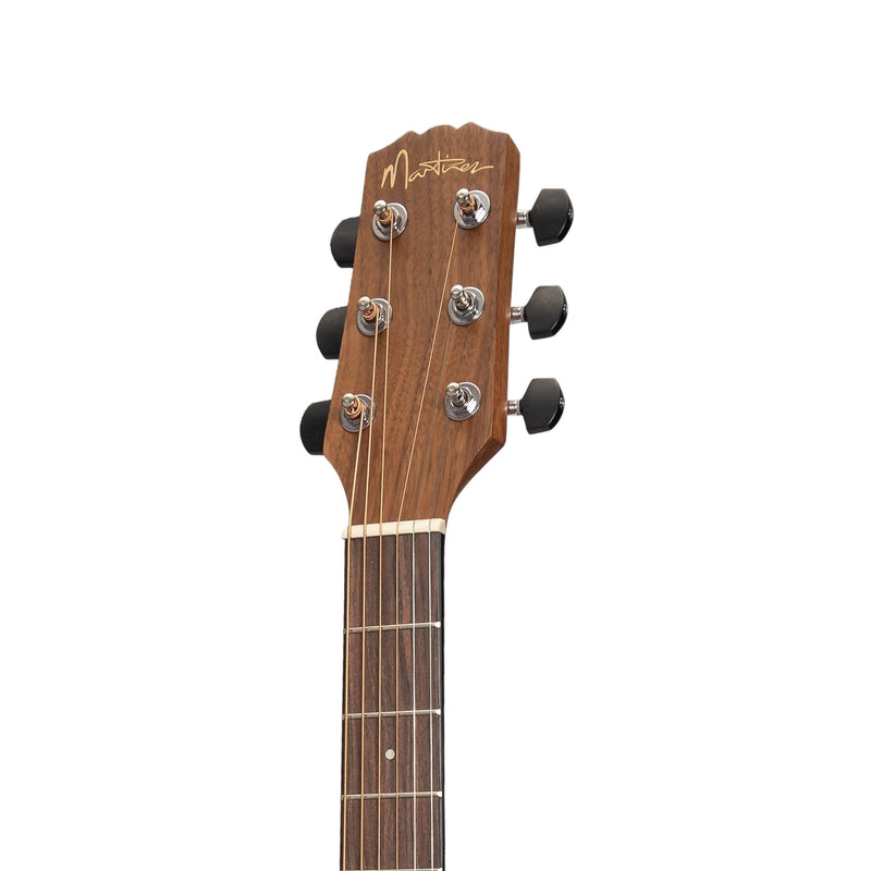 MNFC-15S-SOP-Martinez 'Natural Series' Solid Spruce Top Acoustic-Electric Small Body Cutaway Guitar (Open Pore)-Living Music