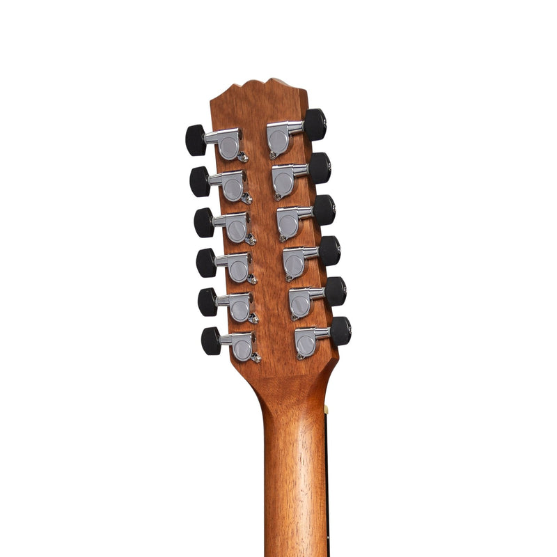 -Martinez 'Natural Series' Spruce Top 12-String Acoustic-Electric Dreadnought Cutaway Guitar (Open Pore)-Living Music