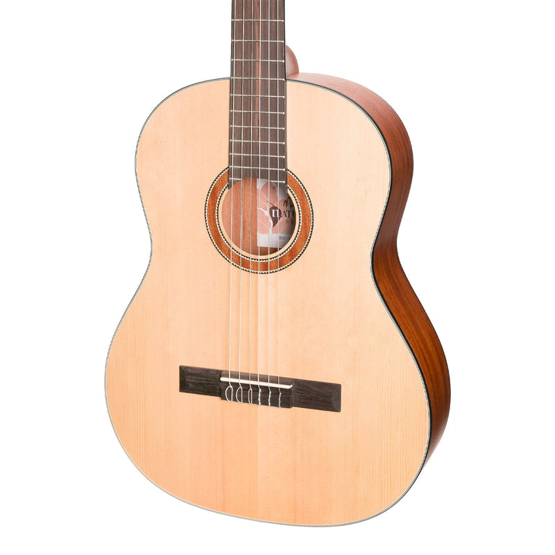 MNC-15-SOP-Martinez 'Natural Series' Spruce Top Acoustic Classical Guitar (Open Pore)-Living Music