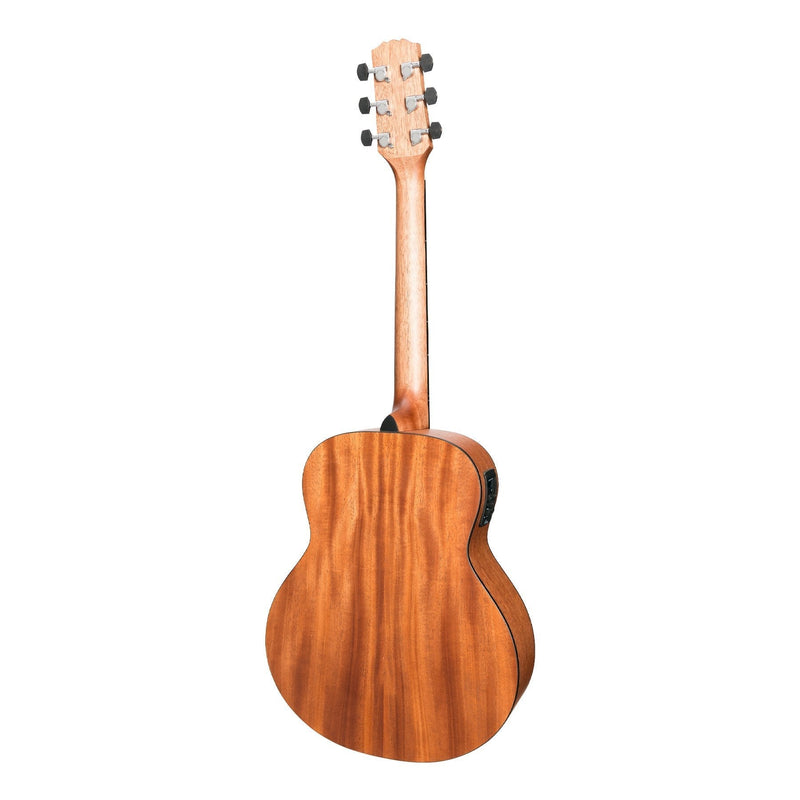 MNS-15-SOP-Martinez 'Natural Series' Spruce Top Acoustic-Electric Mini Short Scale Guitar (Open Pore)-Living Music