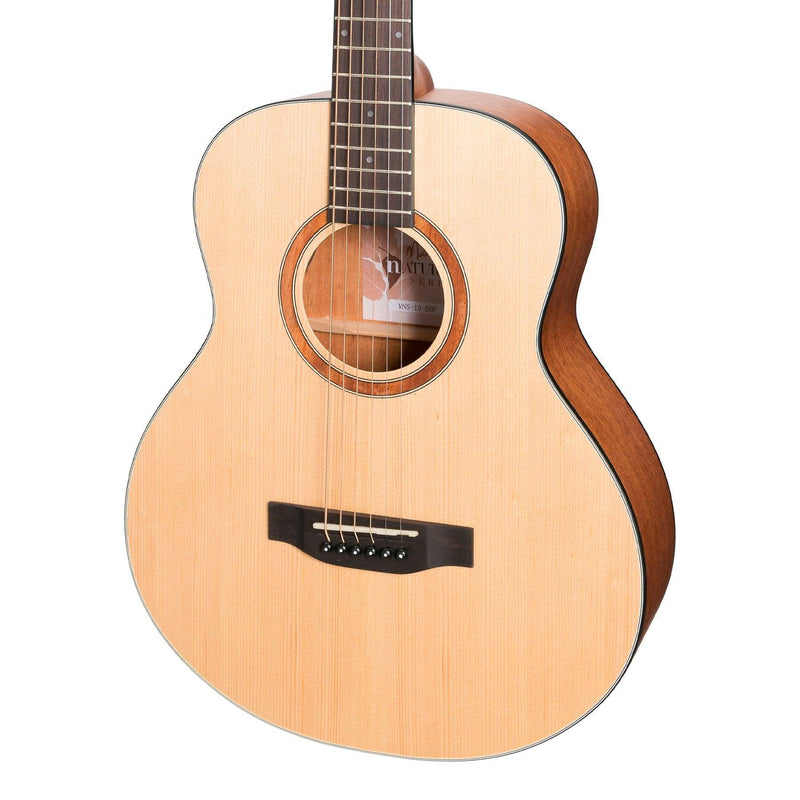 MNS-15-SOP-Martinez 'Natural Series' Spruce Top Acoustic-Electric Mini Short Scale Guitar (Open Pore)-Living Music