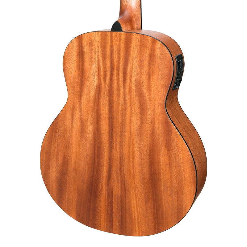 MNS-15-SOP-Martinez 'Natural Series' Spruce Top Acoustic-Electric Mini Short Scale Guitar (Open Pore)-Living Music