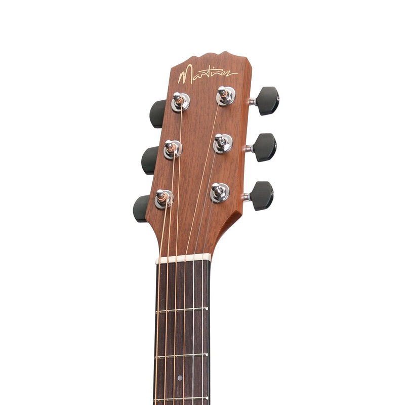 MNPL-15-SOP-Martinez 'Natural Series' Spruce Top Acoustic-Electric Parlour Guitar (Open Pore)-Living Music