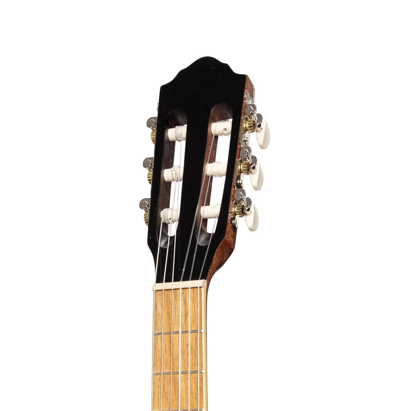 MP-SJ34PT-JTK-Martinez 'Slim Jim' 3/4 Size Electric Classical Guitar Pack with Pickup/Tuner (Jati-Teakwood)-Living Music