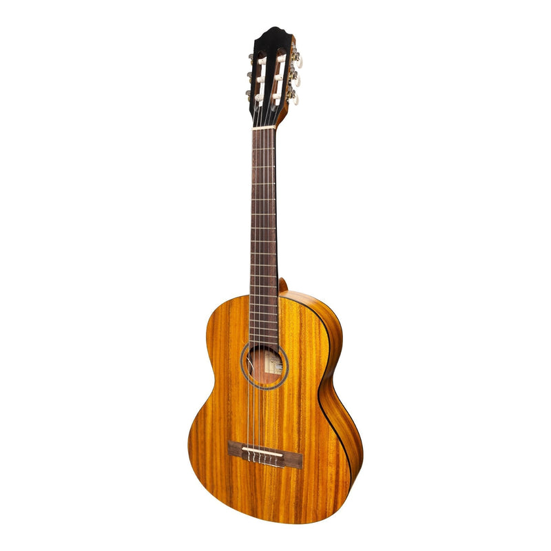 MP-SJ34PT-KOA-Martinez 'Slim Jim' 3/4 Size Electric Classical Guitar Pack with Pickup/Tuner (Koa)-Living Music