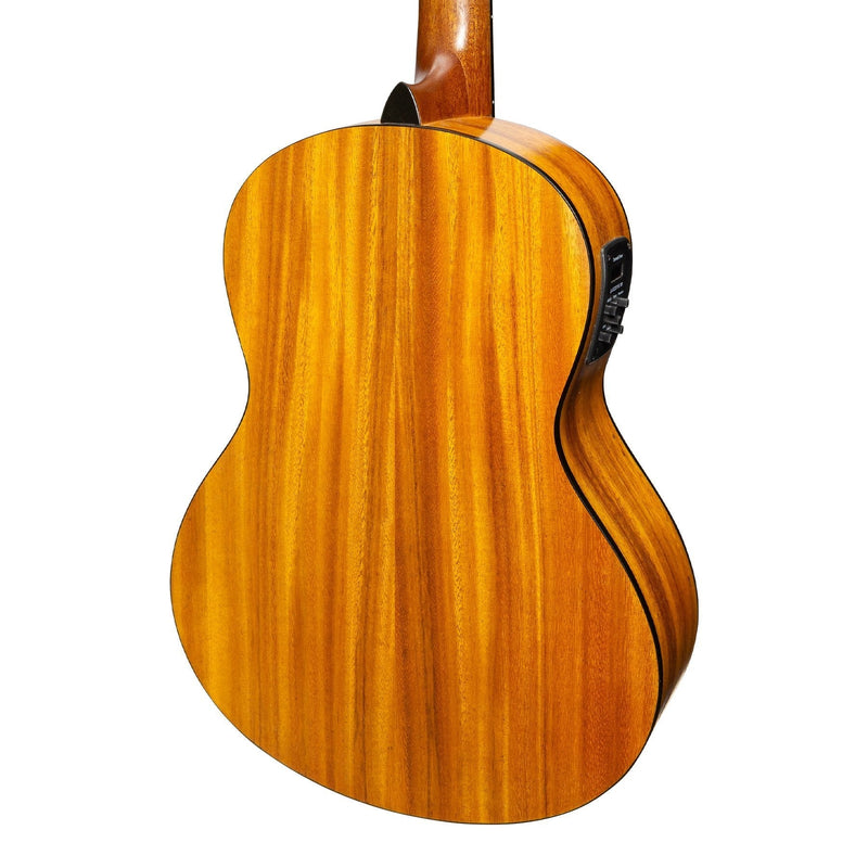 MP-SJ34PT-KOA-Martinez 'Slim Jim' 3/4 Size Electric Classical Guitar Pack with Pickup/Tuner (Koa)-Living Music