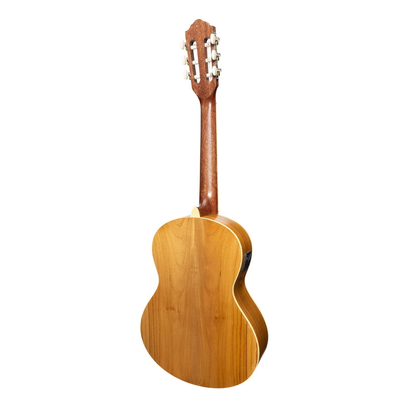 MP-SJ34T-JTK-Martinez 'Slim Jim' 3/4 Size Student Classical Guitar Pack with Built In Tuner (Jati-Teakwood)-Living Music