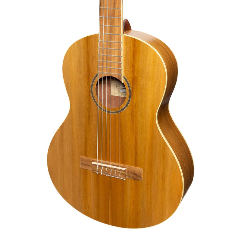 MP-SJ34T-JTK-Martinez 'Slim Jim' 3/4 Size Student Classical Guitar Pack with Built In Tuner (Jati-Teakwood)-Living Music