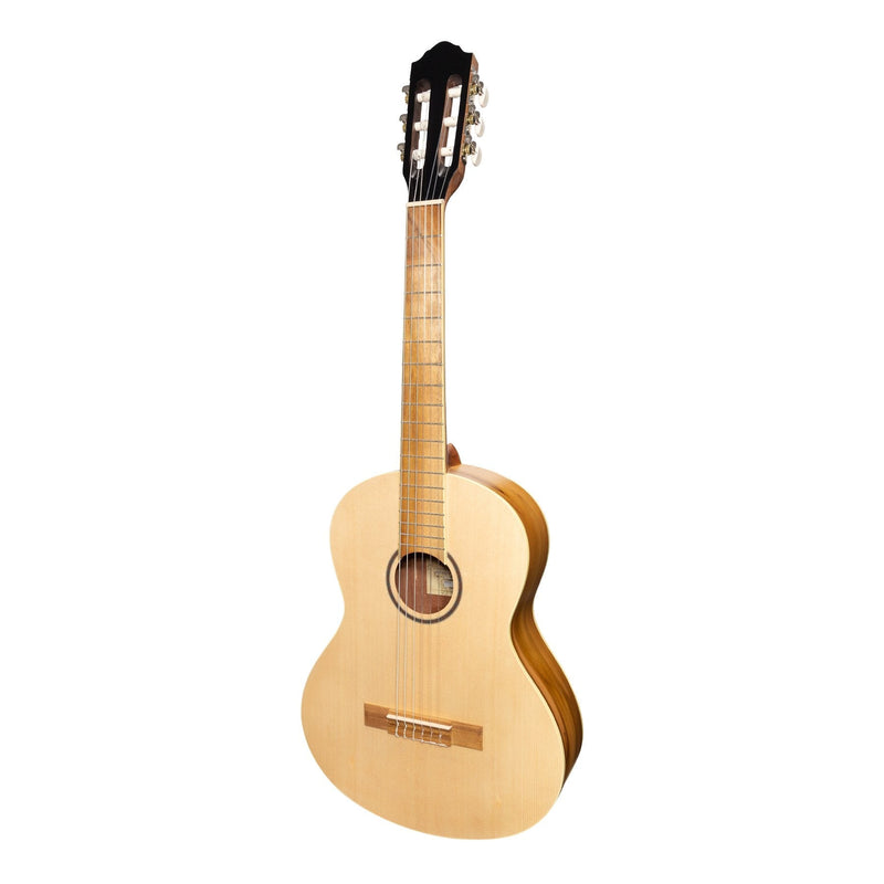 MP-SJ34T-SJ-Martinez 'Slim Jim' 3/4 Size Student Classical Guitar Pack with Built In Tuner (Spruce/Jati-Teakwood)-Living Music