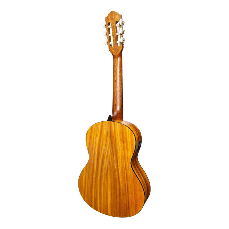 -Martinez 'Slim Jim' 3/4 Size Student Classical Guitar Pack with Built In Tuner (Spruce/Koa)-Living Music