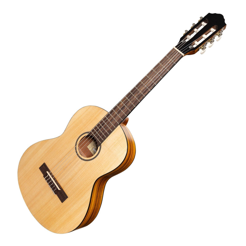 -Martinez 'Slim Jim' 3/4 Size Student Classical Guitar Pack with Built In Tuner (Spruce/Koa)-Living Music