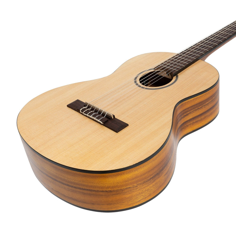 -Martinez 'Slim Jim' 3/4 Size Student Classical Guitar Pack with Built In Tuner (Spruce/Koa)-Living Music